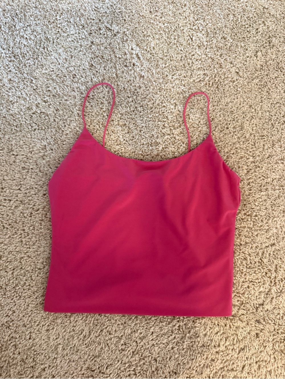 American Threads Hot Pink Spaghetti Strap Cami